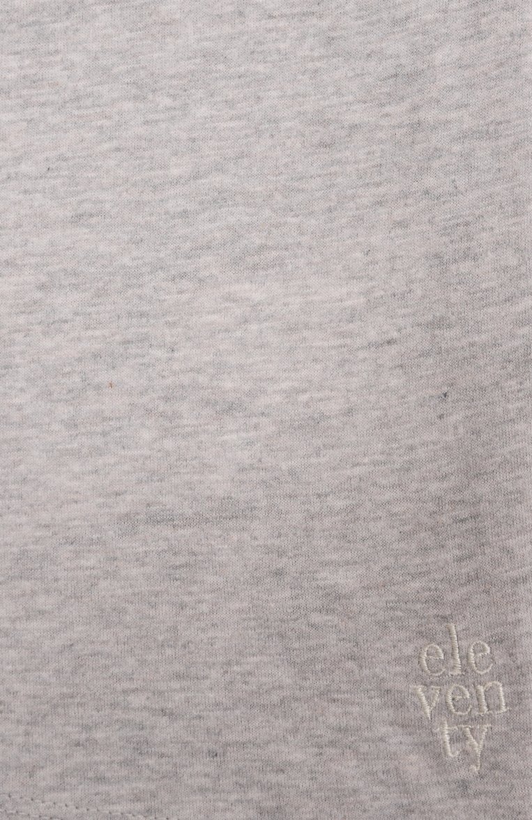 Детская хлопковая футболка ELEVENTY серого цвета, арт. EW8P01/Z1297/10-16 | Фото 3 (Рукава: Короткие; Материал внешний: Хлопок; Мальчики Кросс-КТ: Футболка-одежда; Мальчики-школьная форма: Футболки; Ростовка одежда: 10 - 11 лет | 140 - 146см, 16 лет | 164 см, 12 лет | 152 см)
