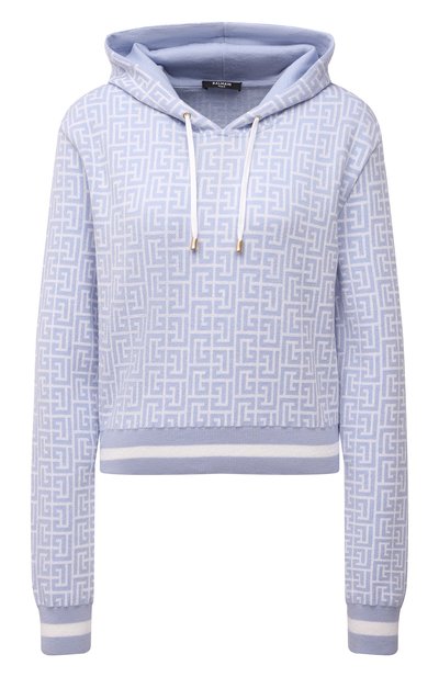 Худи из шерсти и льна BALMAIN, арт. WF1JP005/K256, фото 1