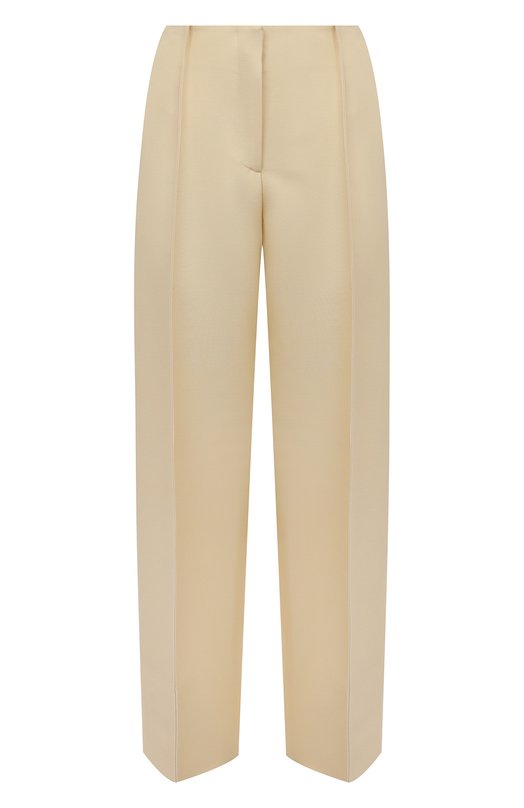 

Шерстяные брюки Jil Sander, Кремовый