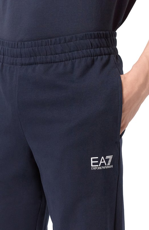 Хлопковые брюки EA7 8NPP65/PJVRZ Синий  8NPP65/PJVRZ Фото 5