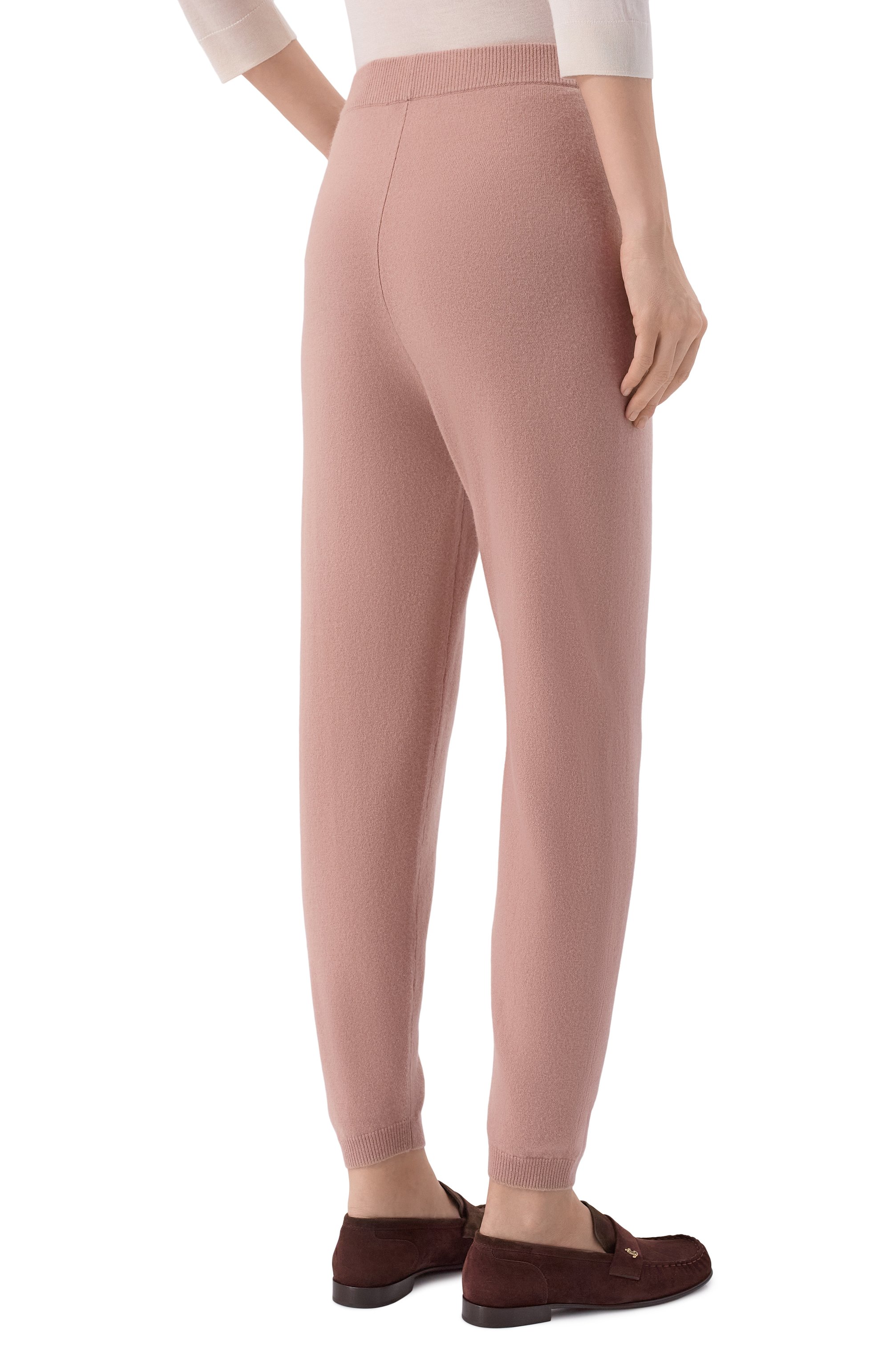 Кашемировые джоггеры MAX MARA розового цвета по цене 78700 руб., арт. SHOCK 33360116, фото 4 Кашемировые джоггеры MAX MARA, арт. SHOCK 33360116, фото 4