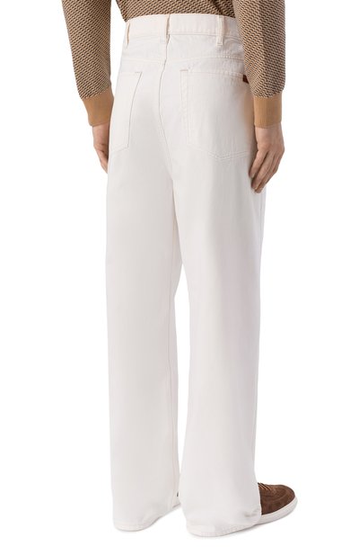 Джинсы wide leg 7 FOR ALL MANKIND белого цвета по цене 31900 руб., арт. 7TI91G86-3M9, фото 4 Джинсы wide leg 7 FOR ALL MANKIND, арт. 7TI91G86-3M9, фото 4