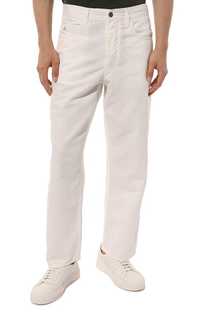 Брюки из хлопка и льна C.P. COMPANY, арт. 14CMPA356A-006273G, фото 3