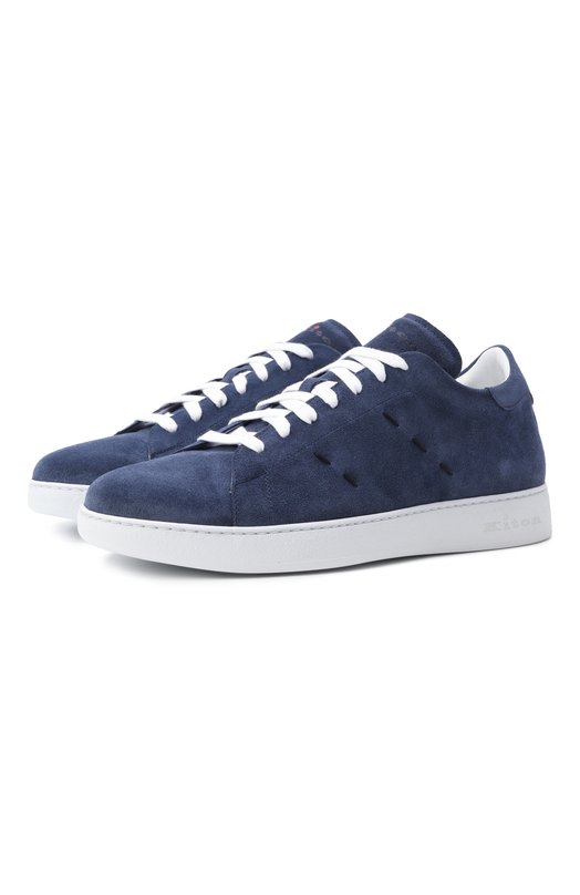 Замшевые кеды Kiton USSA068N0130202 Синий USSA068N0130202