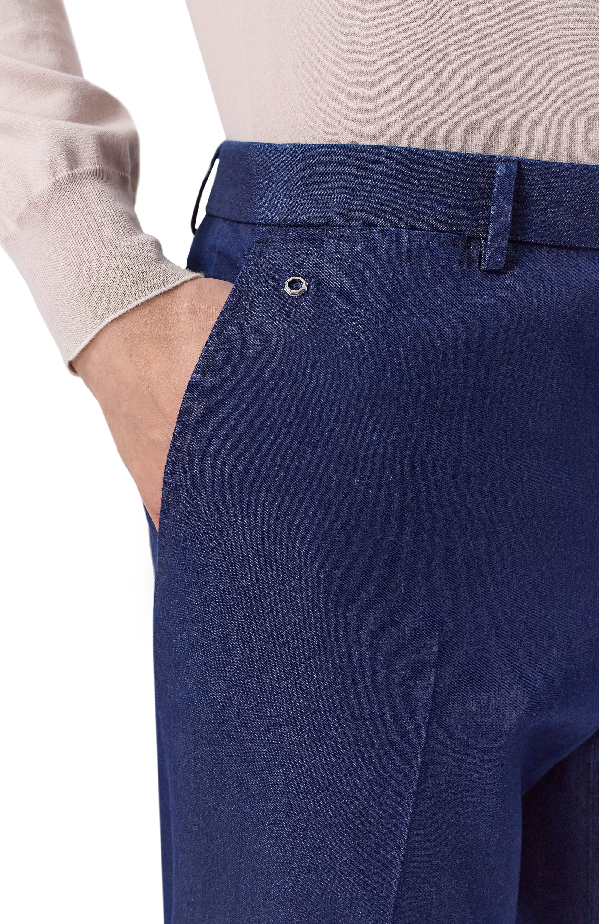 Брюки из хлопка и шелка STEFANO RICCI, арт. M1T6100250/28186, фото 5