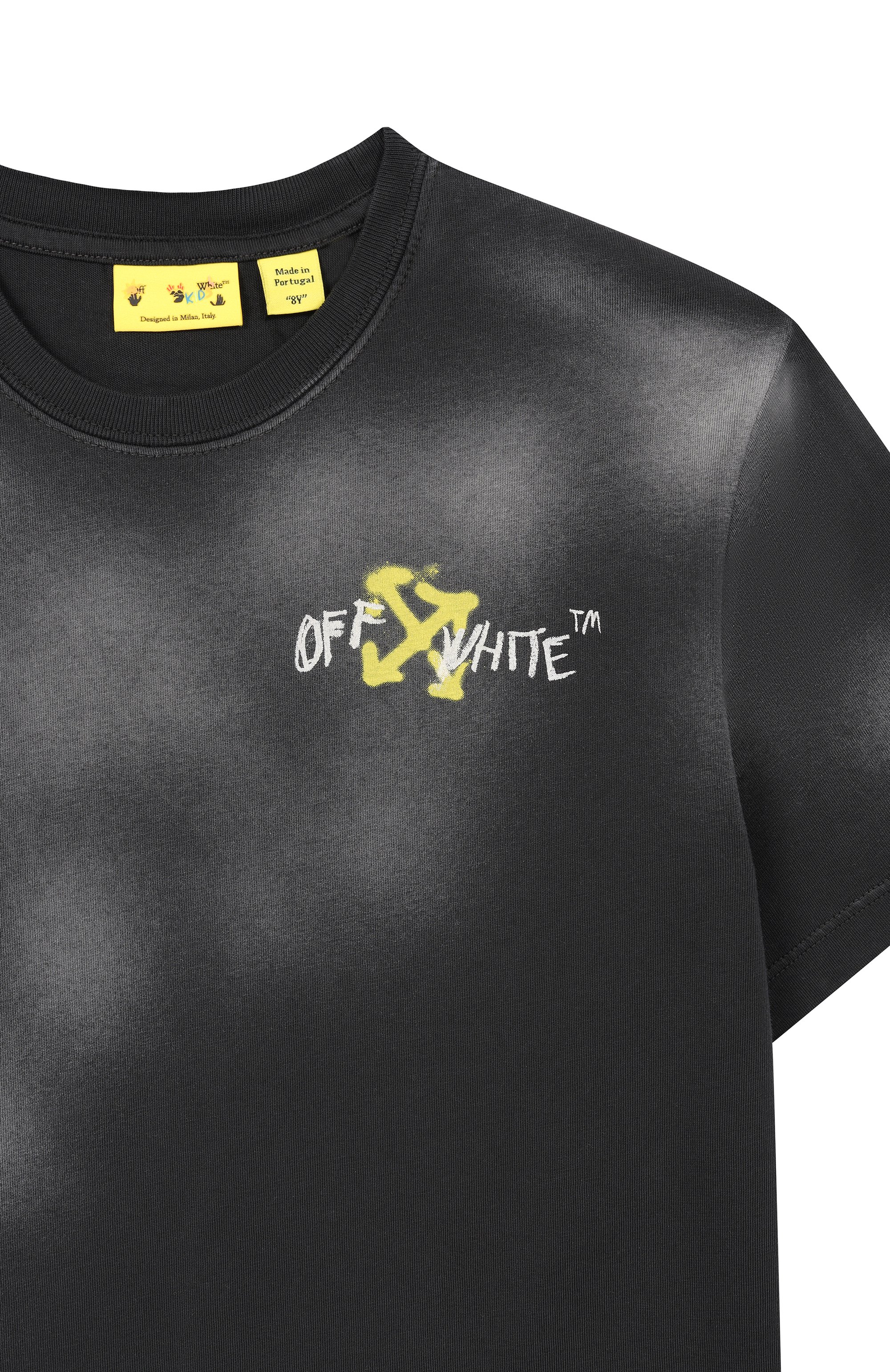 Хлопковая футболка OFF-WHITE, арт. 0BAA002S26JER00F_001, фото 3