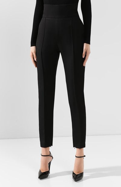 Шерстяные брюки ALEXANDRE VAUTHIER черного цвета по цене 61600 руб., арт. 193PA900 0193-1106, фото 3 Шерстяные брюки ALEXANDRE VAUTHIER, арт. 193PA900 0193-1106, фото 3