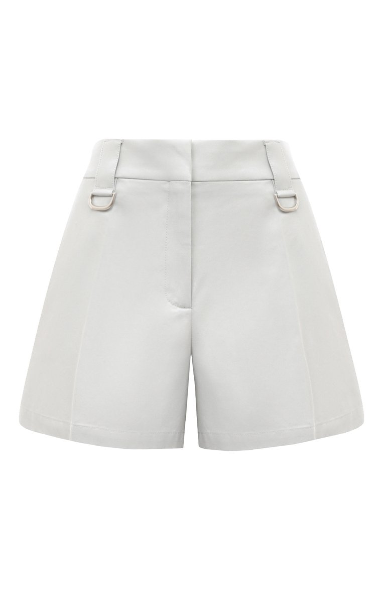 Женские хлопковые шорты OFF-WHITE голубого цвета, арт. 0WCS003S24FAB001 | Фото 1 (Материал внешний: Хлопок; Длина Ж (юбки, платья, шорты): Мини; Стили: Кэжуэл; Автоматизация ТО: Проставлено; Автоматизация состава: Проставлено)
