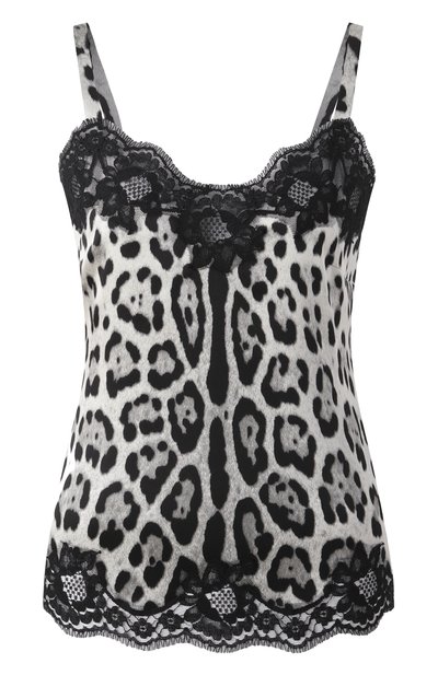 Женская топ из шелка и хлопка DOLCE & GABBANA, арт. 07A00T/0N021