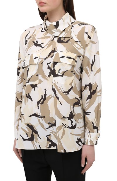 Рубашка из хлопка и шелка KENZO, арт. FB52CH038513, фото 3