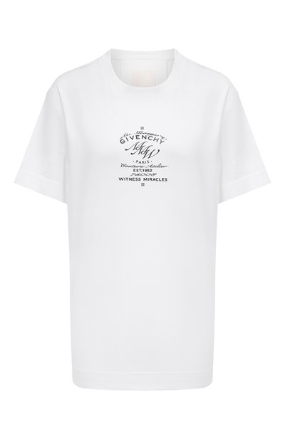 Женская хлопковая футболка GIVENCHY, арт. BW707Z3Z78