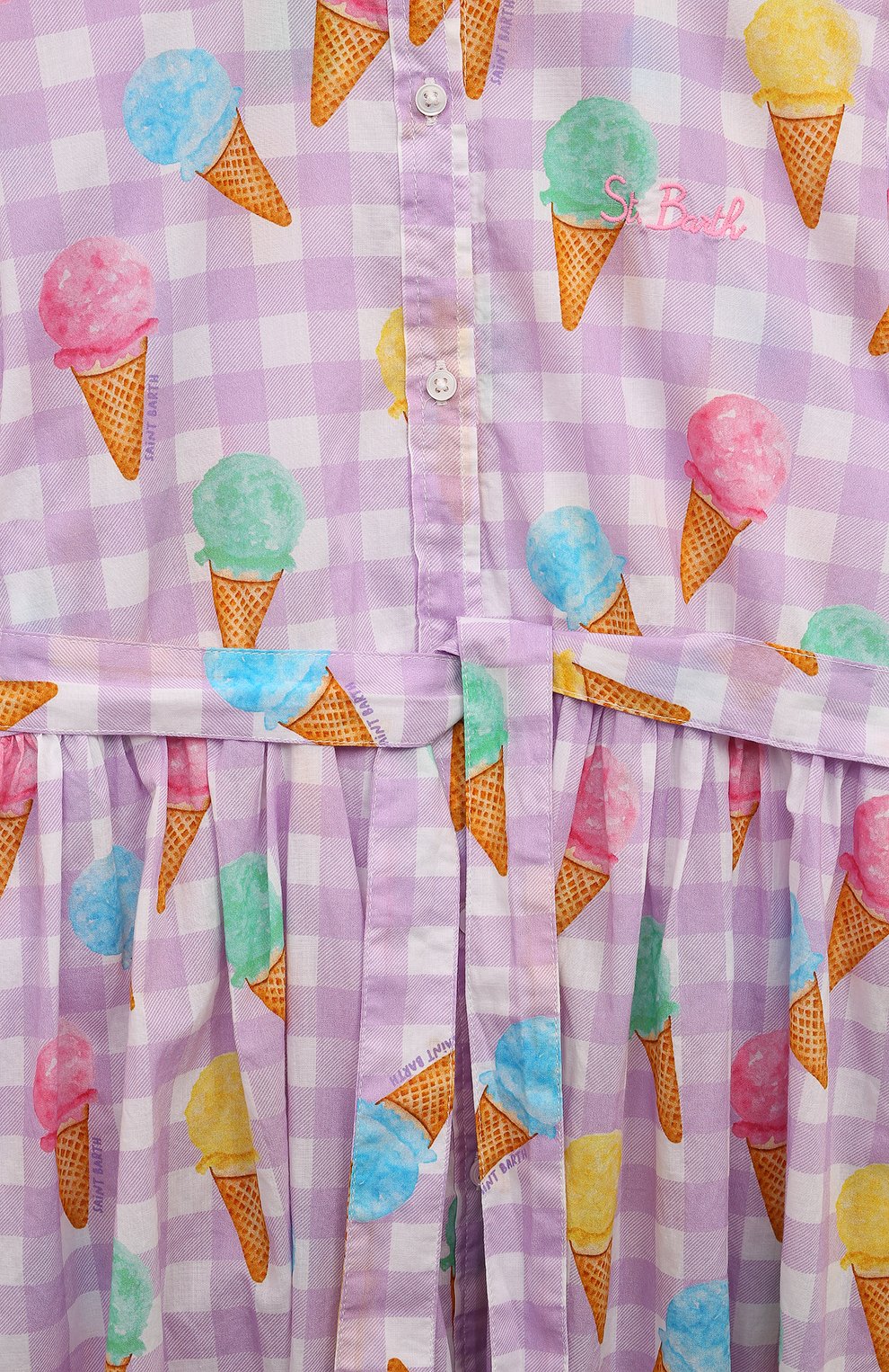 Хлопковое платье-рубашка MC2 SAINT BARTH, арт. STBK ANASTASIE JR/ANM001-, фото 3