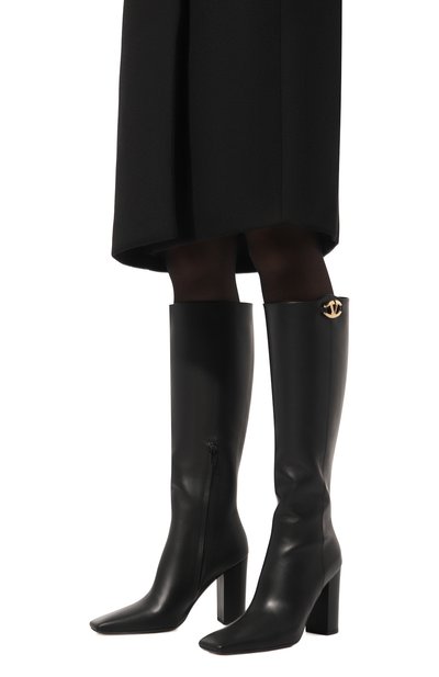 Кожаные сапоги vlogo the bold edition VALENTINO, арт. 5W2S0JU9/EEY, фото 3