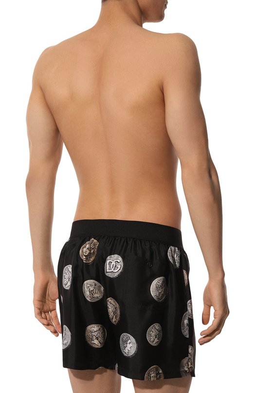 Шелковые боксеры Dolce & Gabbana M4F05T/IS1Q6 Чёрный  M4F05T/IS1Q6 Фото 3