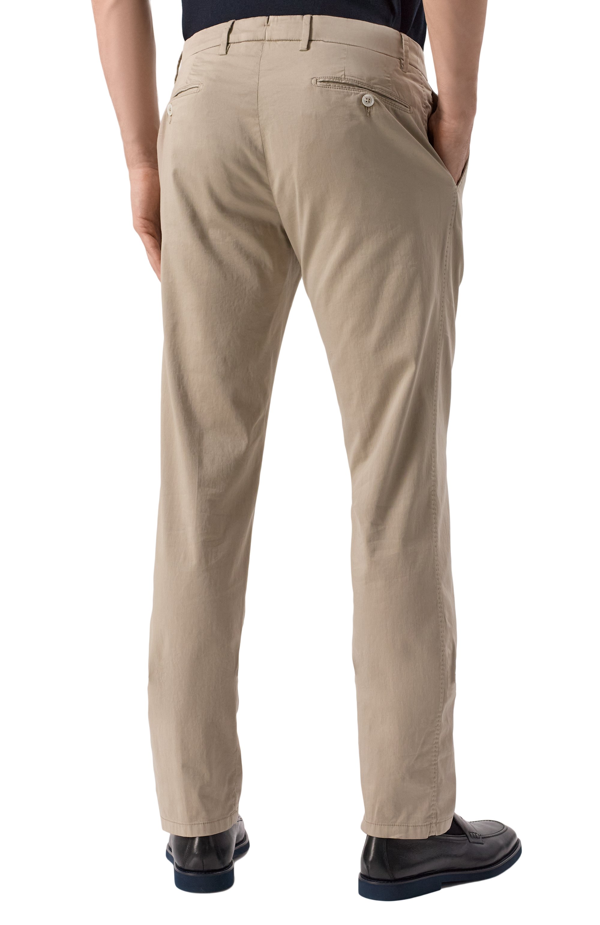 Брюки из хлопка и шелка MARCO PESCAROLO, арт. SLIM80/5100, фото 4