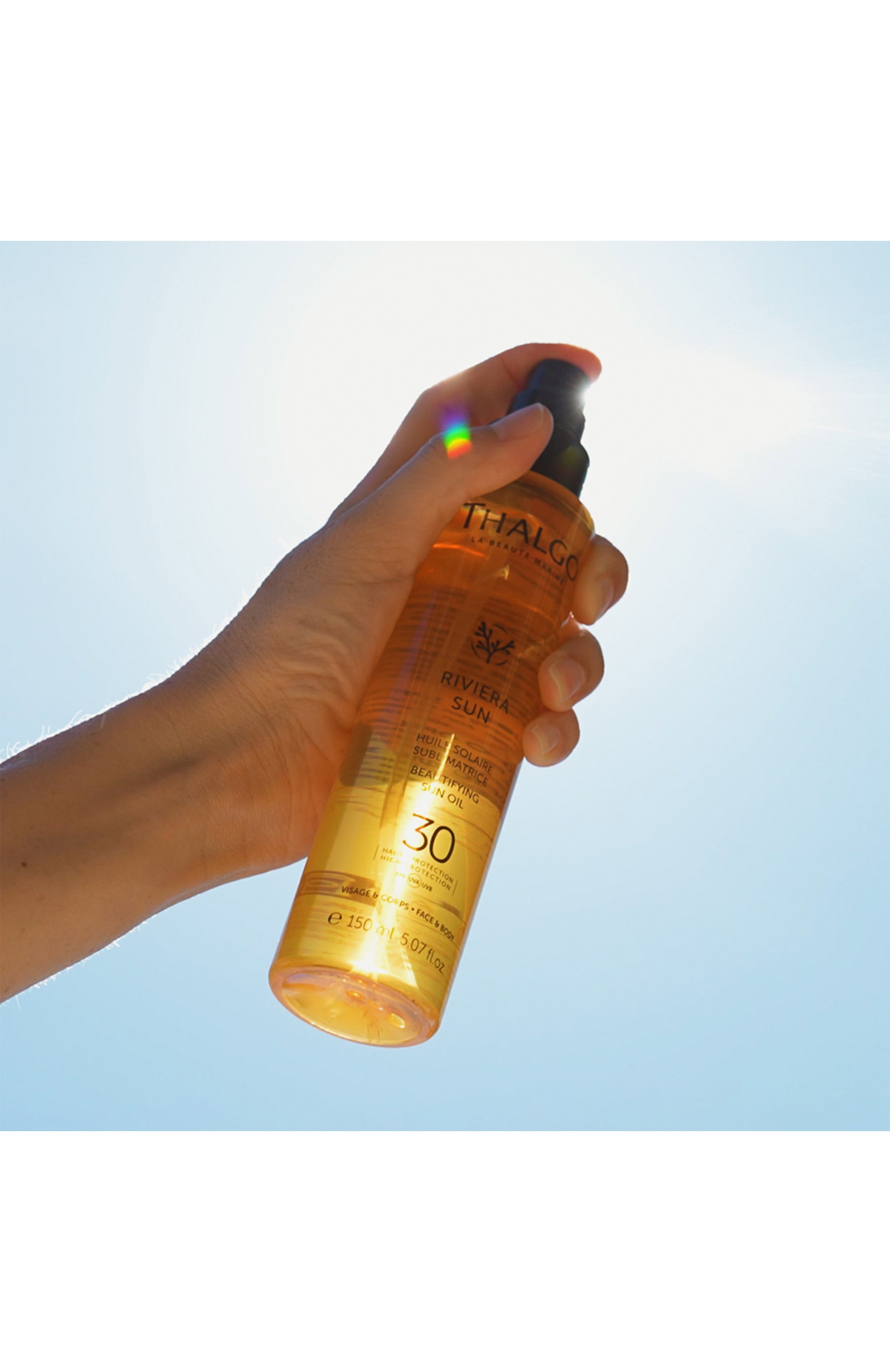 Солнцезащитное масло для лица и тела spf 30 riviera sun (150ml) THALGO, арт. VT23004, фото 2