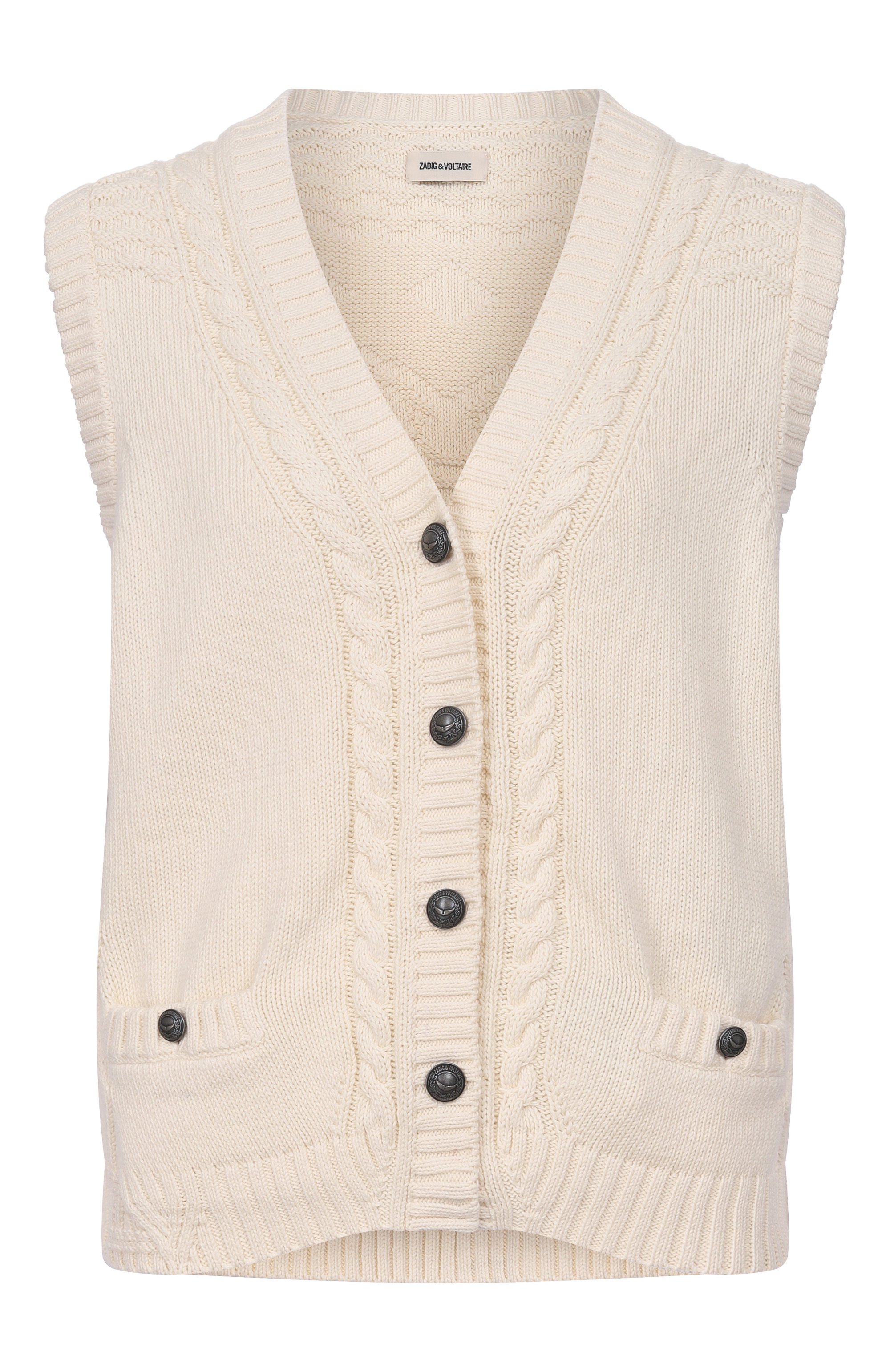 Жилет из хлопка и шерсти ZADIG AND VOLTAIRE, арт. KWCA01685, фото 1