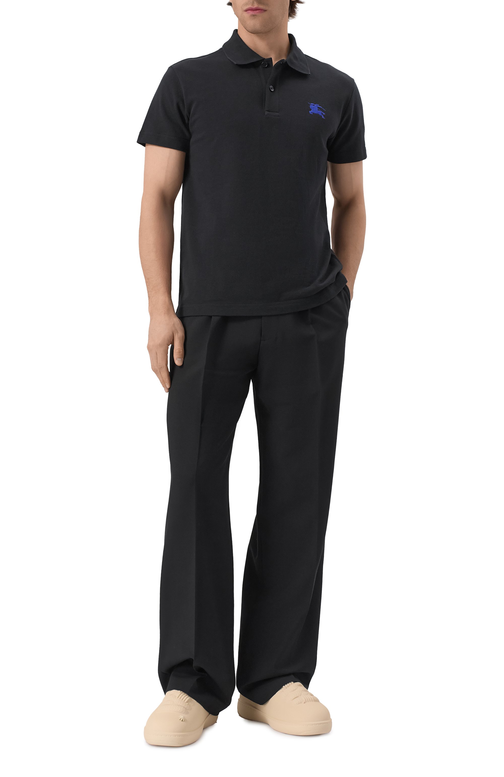 Хлопковое поло BURBERRY, арт. 8107448, фото 2