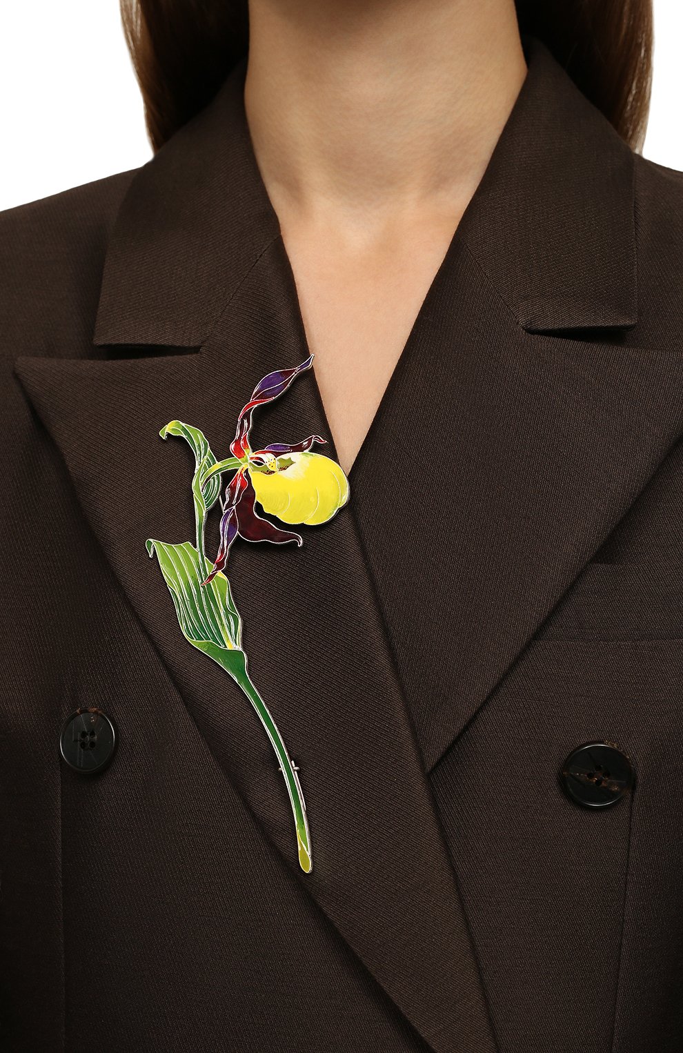 Брошь венерин башмачок РУССКИЕ САМОЦВЕТЫ, арт. 41629, фото 2