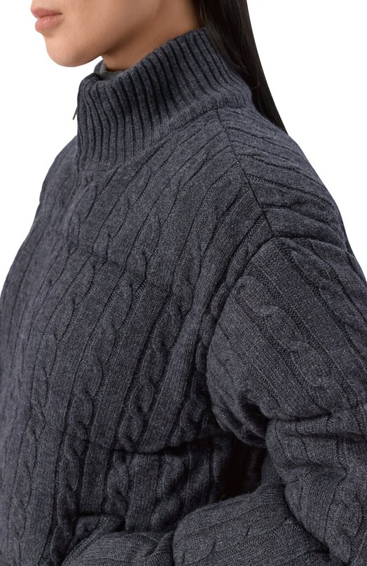 Шерстяной пуховик MC2 Saint Barth MYA0001-00057I/MYA W00L Серый  MYA0001-00057I/MYA W00L Фото 5