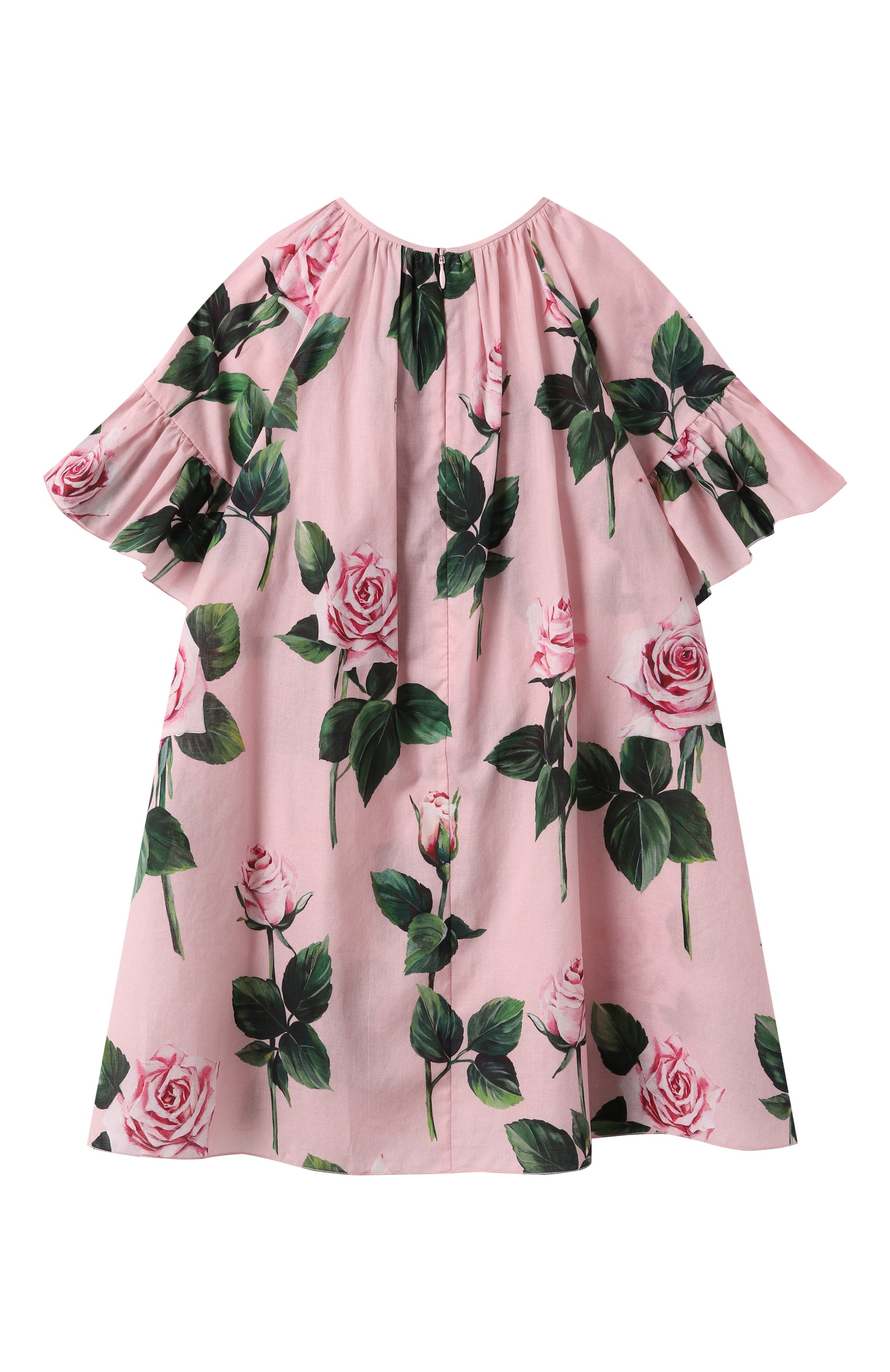 Хлопковое платье DOLCE & GABBANA розового цвета по цене 57500 руб., арт. L54DF8/HS5TA/8-14, фото 2 Хлопковое платье DOLCE & GABBANA, арт. L54DF8/HS5TA/8-14, фото 2