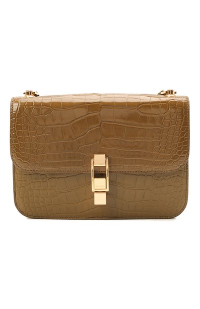 Женская сумка carre из кожи аллигатора SAINT LAURENT, арт. 633214/E5V0K/AMIS