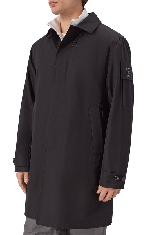 Хлопковый плащ C.P. Company 20CL0W004A/110542A Чёрный  20CL0W004A/110542A Фото 3