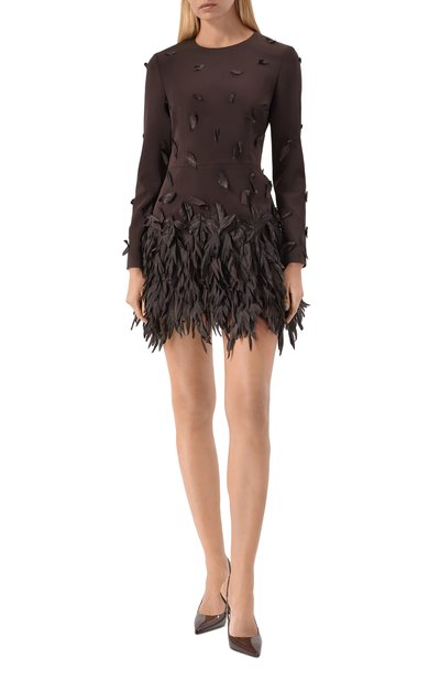 Платье LEFFERS коричневого цвета по цене 281400 руб., арт. 23\10.52.45.16.21, фото 2 Платье LEFFERS, арт. 23\10.52.45.16.21, фото 2