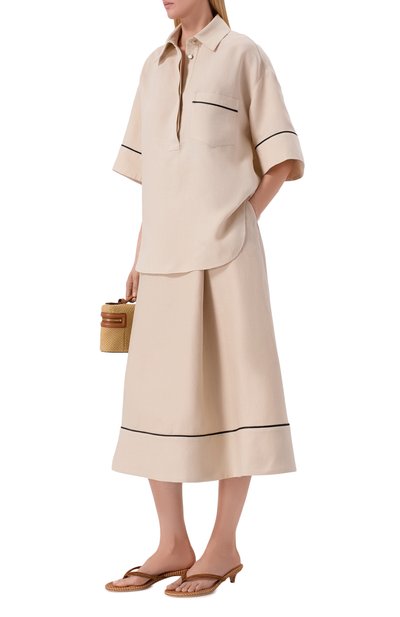 Льняная юбка AGNONA, арт. TG1108E/U3034E, фото 2