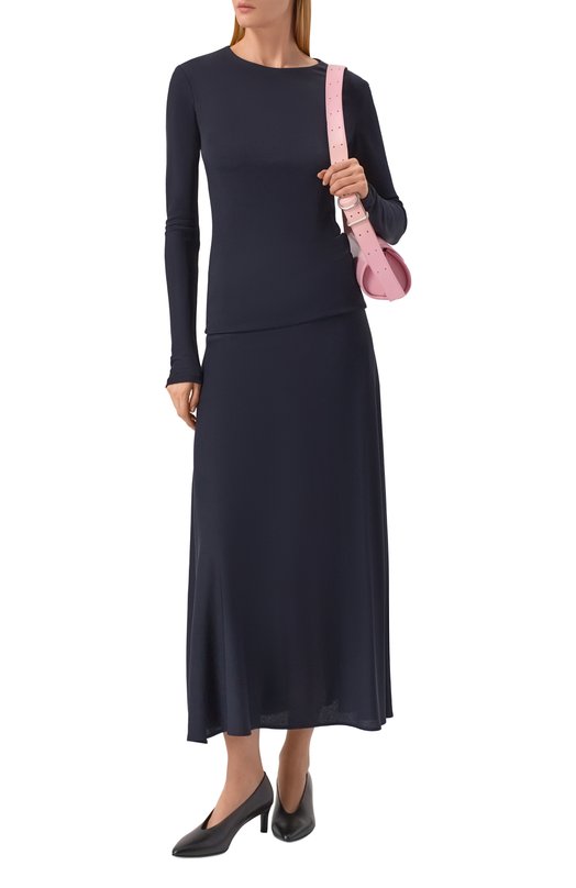 Пуловер из вискозы Jil Sander J04NC0003/J65016 Синий  J04NC0003/J65016 Фото 2