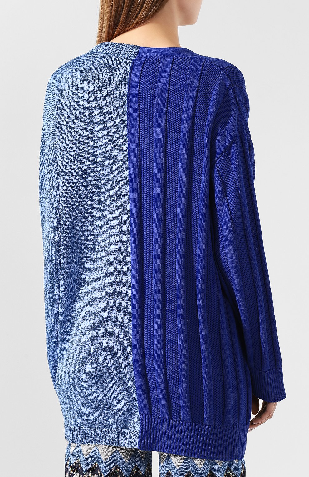 Кардиган из смеси хлопка и вискозы M MISSONI синего цвета по цене 55700 руб., арт. 2DM00086/2K004X, фото 4 Кардиган из смеси хлопка и вискозы M MISSONI, арт. 2DM00086/2K004X, фото 4