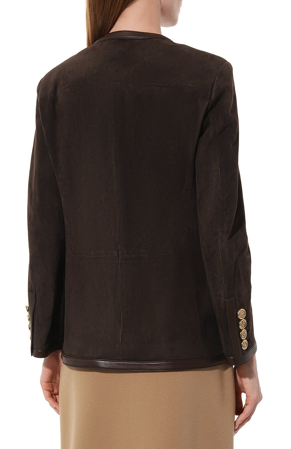 Замшевый жакет GUCCI, арт. 563015 XNAED, фото 4