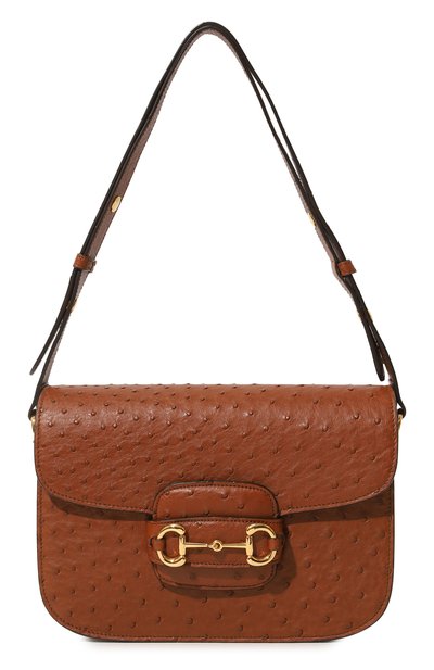 Сумка 1955 horsebit small из кожи страуса GUCCI, арт. 602204 EY00G, фото 1