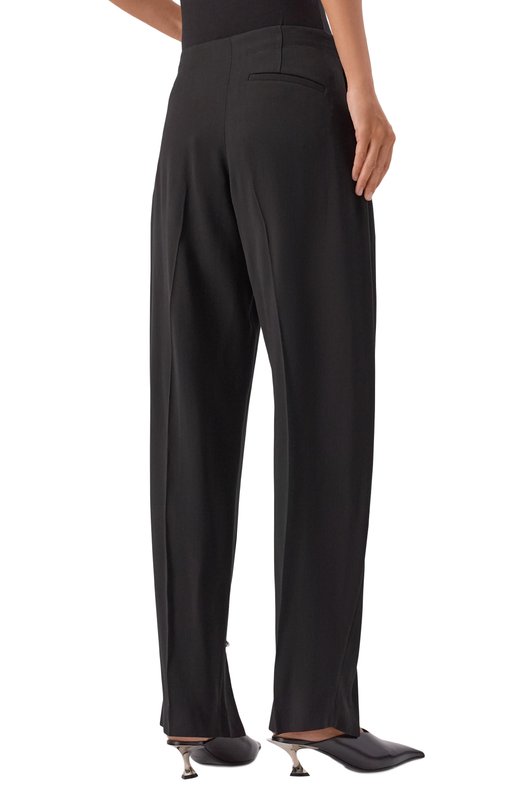 Брюки из вискозы и шерсти Mugler 25F1PA0448196 Чёрный  25F1PA0448196 Фото 4