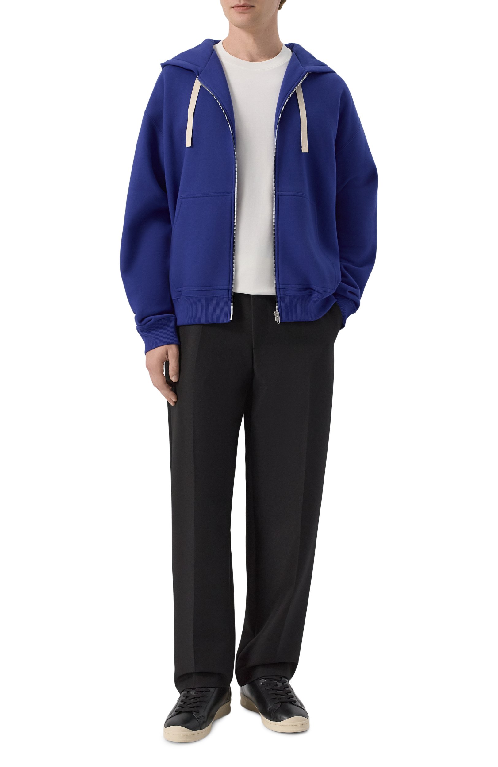 Хлопковая толстовка JIL SANDER синего цвета по цене 164500 руб., арт. J22HG0118/J20128, фото 2 Хлопковая толстовка JIL SANDER, арт. J22HG0118/J20128, фото 2