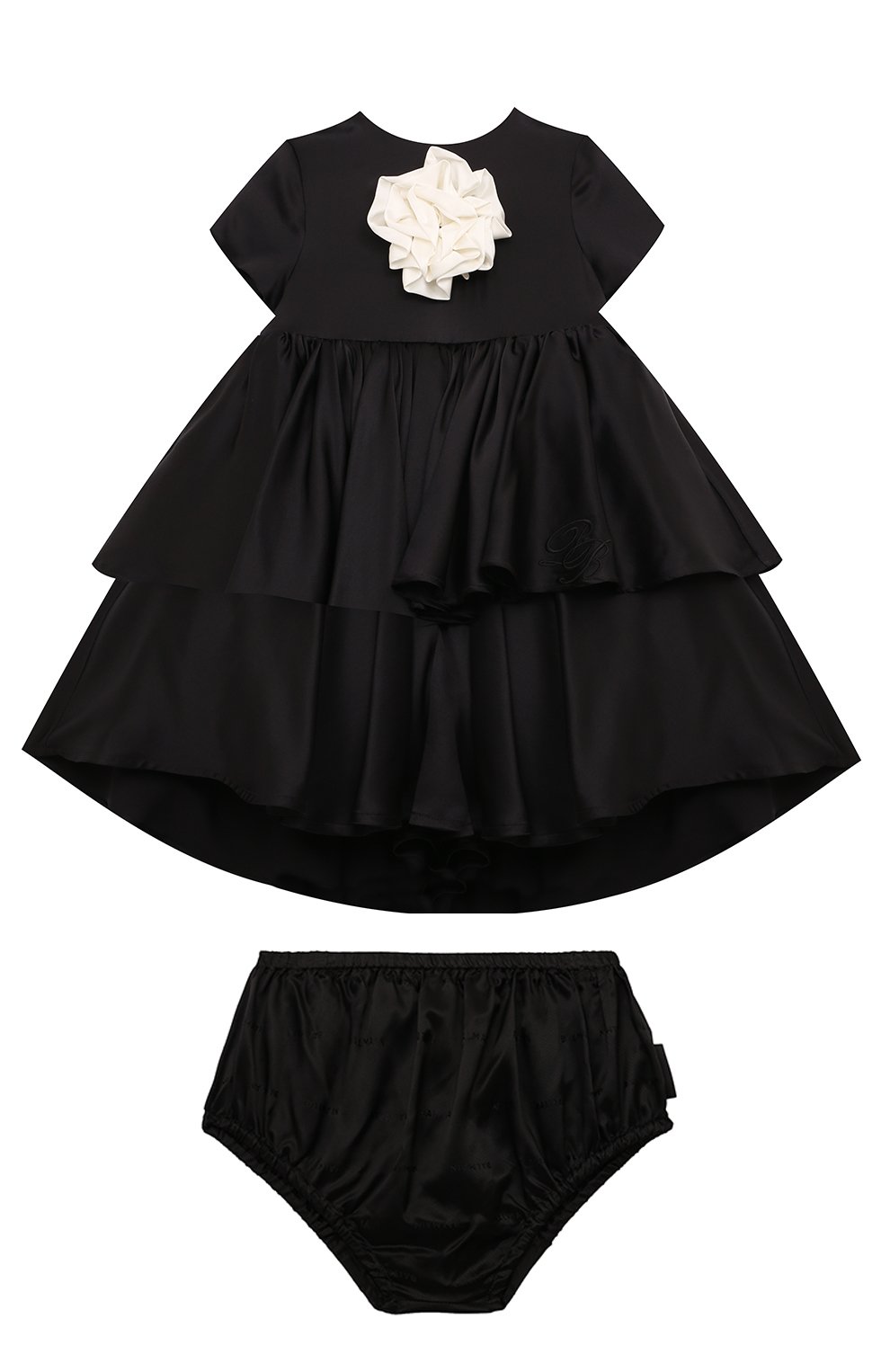 Комплект из платья и шорт BALMAIN черного цвета по цене 68950 руб., арт. BV1051., фото 1 Комплект из платья и шорт BALMAIN, арт. BV1051., фото 1