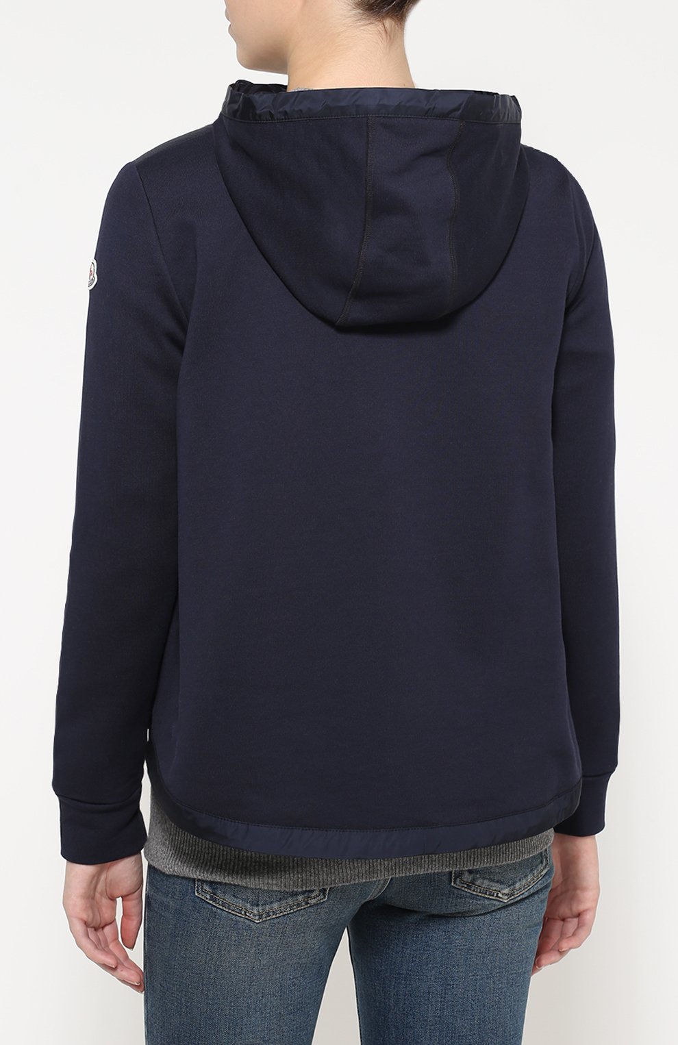 Куртка асимметричного кроя с пуховой вставкой и капюшоном MONCLER, арт. B2-093-84960-00-80449, фото 4
