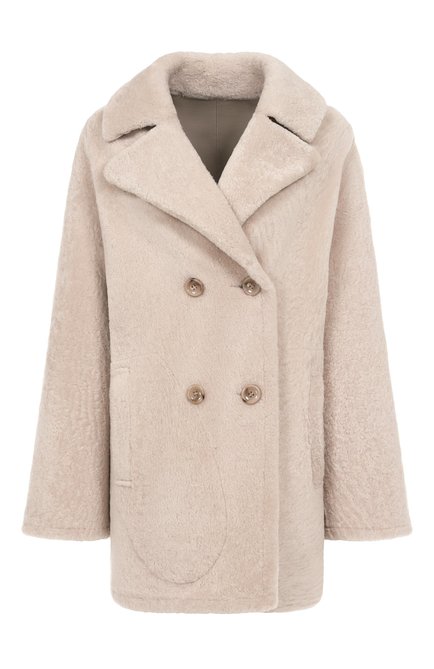 Женская дубленка из овчины MANZONI24, арт. 25M1213-S23N