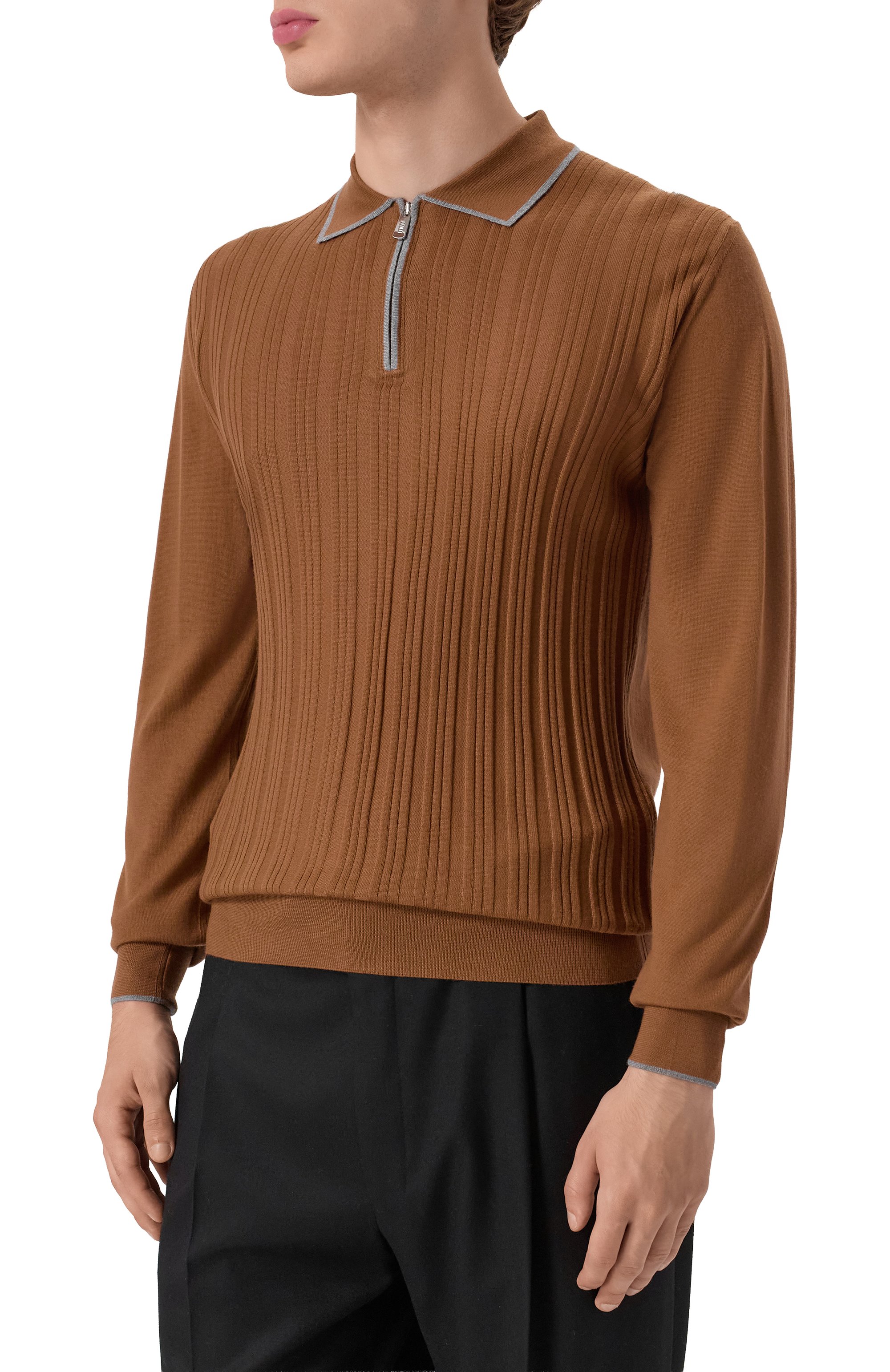 Шерстяное поло FEDELI, арт. MU006453, фото 3