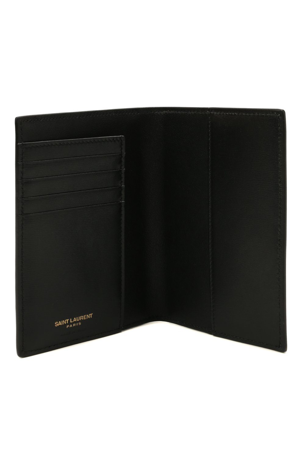 Обложка для паспорта SAINT LAURENT черного цвета по цене 36050 руб., арт. 607659/02G0W, фото 3 Обложка для паспорта SAINT LAURENT, арт. 607659/02G0W, фото 3