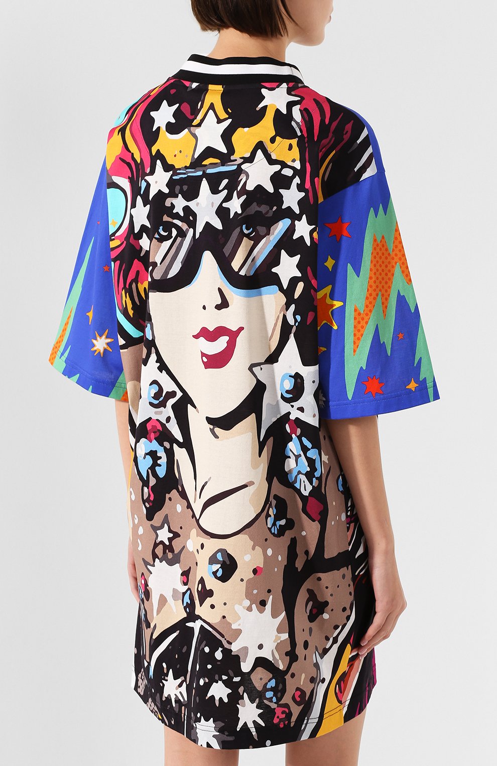 Хлопковое платье DOLCE & GABBANA разноцветного цвета по цене 78950 руб., арт. F8L15T/G7R0K, фото 4 Хлопковое платье DOLCE & GABBANA, арт. F8L15T/G7R0K, фото 4