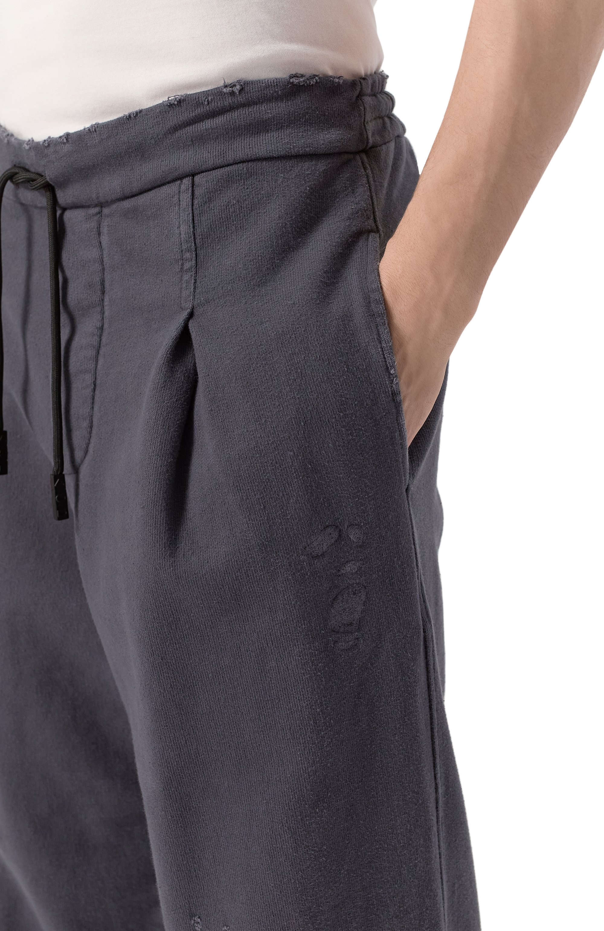 Хлопковые брюки AN OTHER DATE темно-серого цвета по цене 29950 руб., арт. S25MA0DFP196, фото 5 Хлопковые брюки AN OTHER DATE, арт. S25MA0DFP196, фото 5