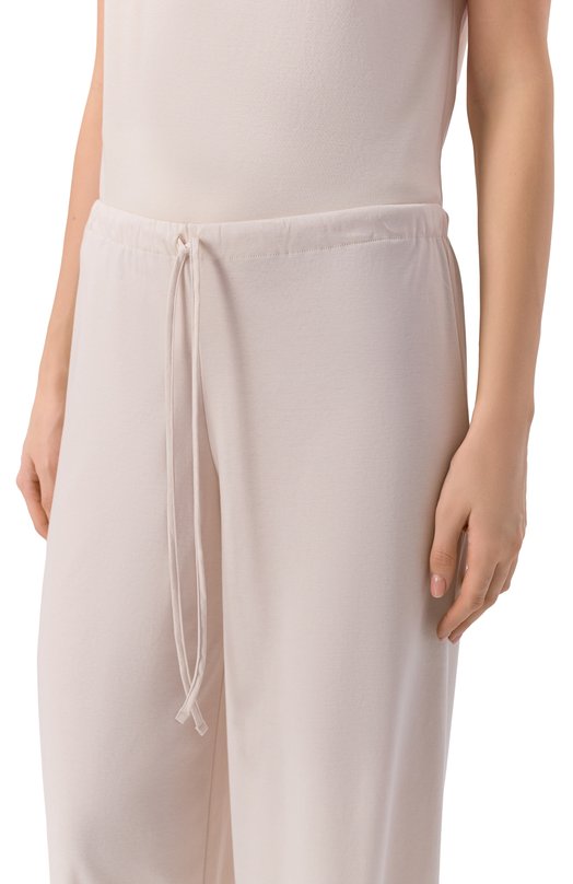 Хлопковые брюки Zimmerli 286-57002 Кремовый  286-57002 Фото 5