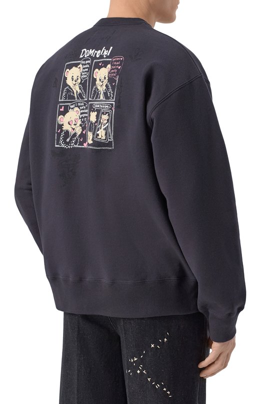 Хлопковый свитшот DOMREBEL M M0I/SWEATSHIRT Серый  M M0I/SWEATSHIRT Фото 4