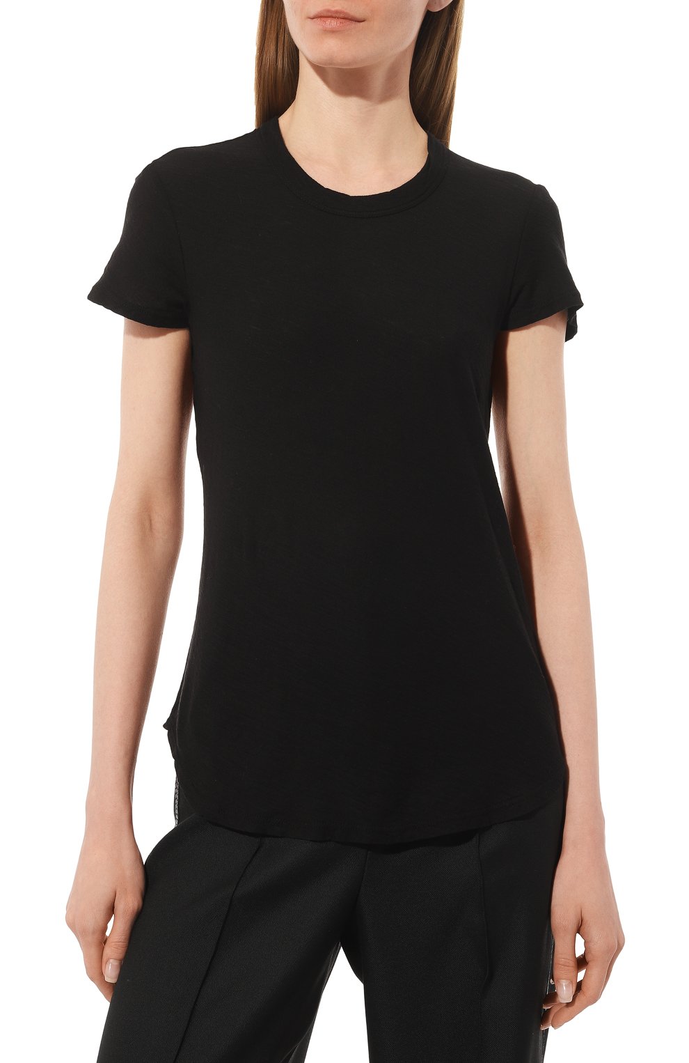 Хлопковая футболка JAMES PERSE черного цвета по цене 19200 руб., арт. WUA3037/BLK, фото 3 Хлопковая футболка JAMES PERSE, арт. WUA3037/BLK, фото 3