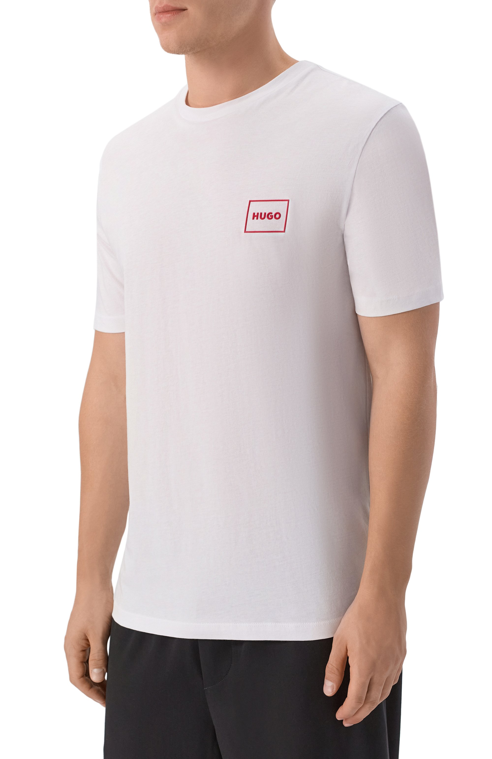 Комплект из двух футболок HUGO белого цвета по цене 10950 руб., арт. 50548566, фото 3 Комплект из двух футболок HUGO, арт. 50548566, фото 3