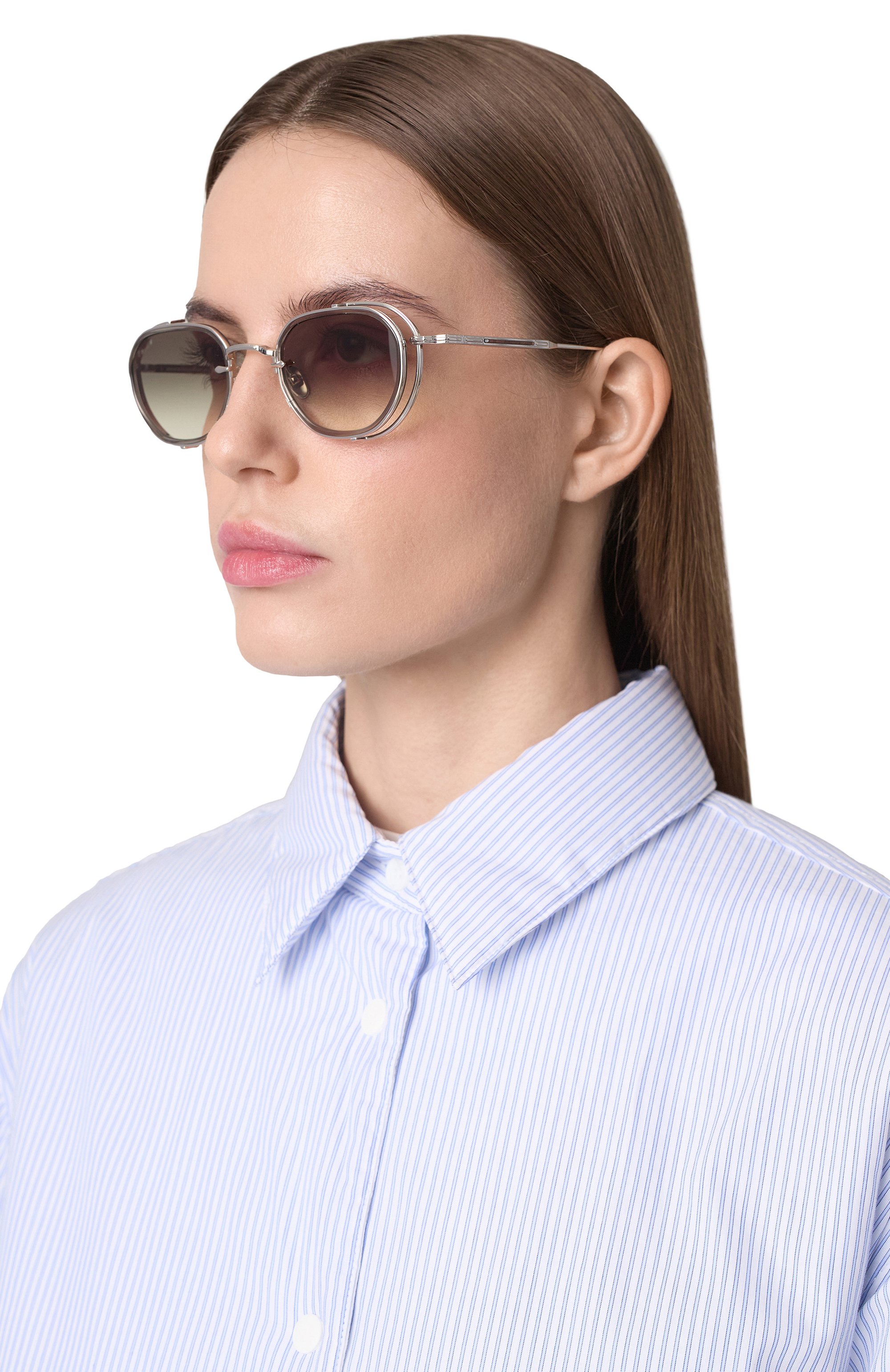 Солнцезащитные очки EQUE.M коричневого цвета по цене 137500 руб., арт. E802401/SS, фото 3 Солнцезащитные очки EQUE.M, арт. E802401/SS, фото 3