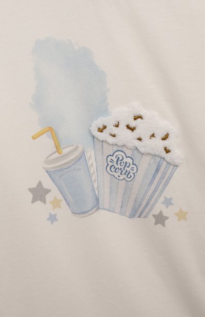 Хлопковый лонгслив MONNALISA, арт. 28D603., фото 3