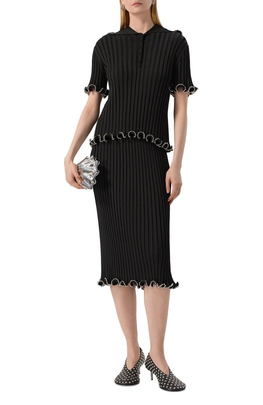 Юбка из вискозы Jil Sander J03MA0233-J18346 Чёрный  J03MA0233-J18346 Фото 2