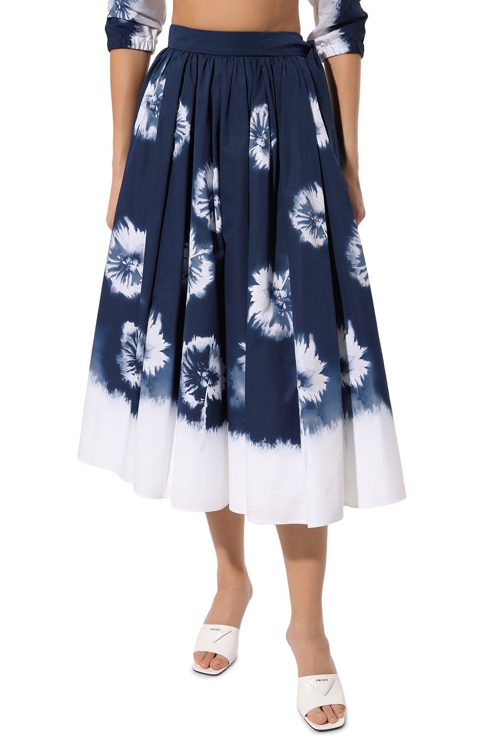Хлопковая юбка PRADA, арт. P103T-1ZBQ-F057L-211, фото 3